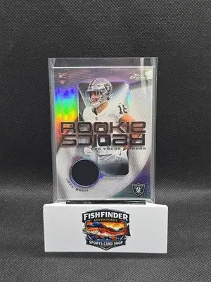2025 Topps Chrome Jack Bech Player Worn Rookie Patch Refractor #RR-JB RC Raiders - Football Card Single