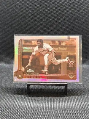 2025 Topps Chrome - Jackson Chourio #262 Sepia Refractor - Baseball Card Single