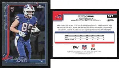 2025 Topps Chrome JACKSON HAWES #397 Buffalo Bills RC - Football Card Single