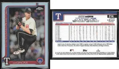 2025 Topps Chrome JACOB DEGROM #214 Refractor [Base] Texas Rangers