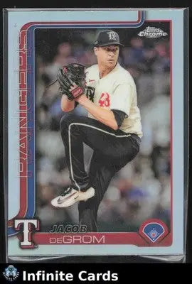 2025 Topps Chrome JACOB DEGROM #214 Refractor [Base] Texas Rangers