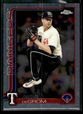 2025 Topps Chrome Jacob deGrom #214 Texas Rangers