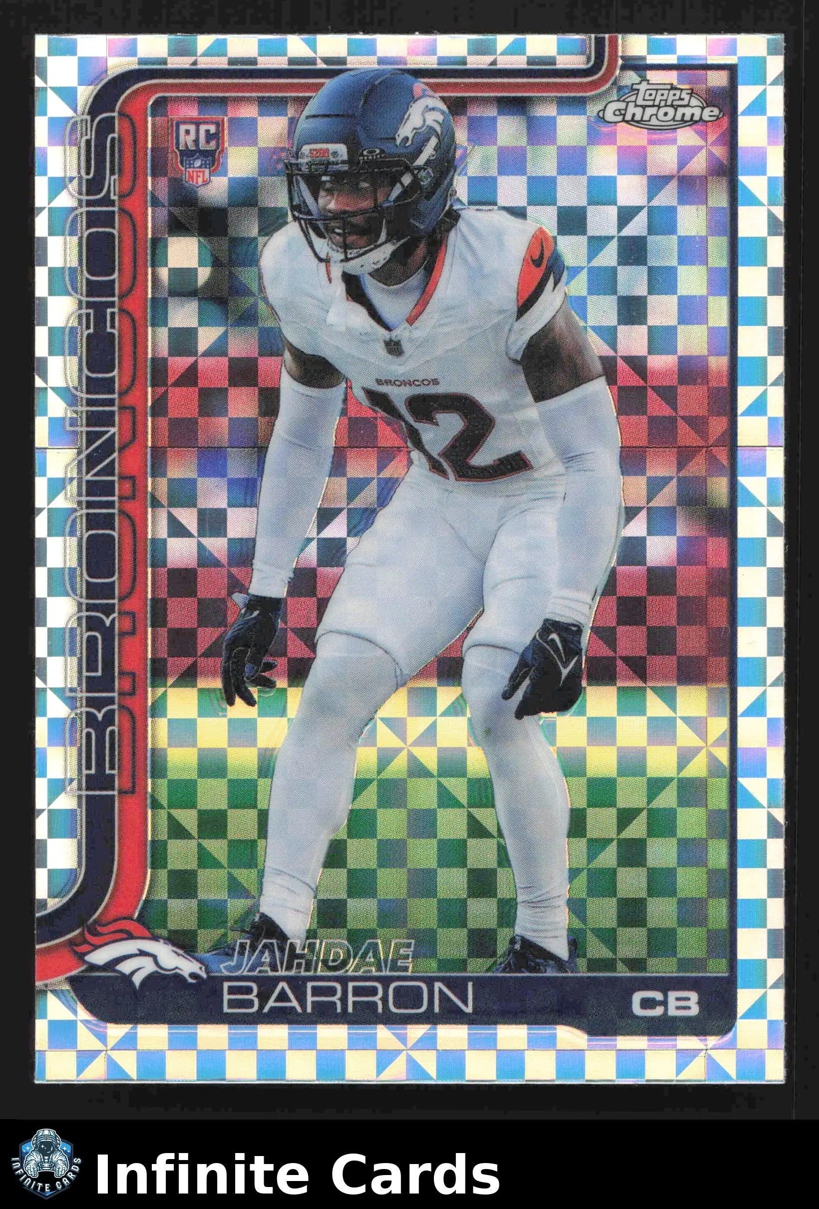 2025 Topps Chrome JAHDAE BARRON #359 X-Fractor Denver Broncos RC - Football Card Single