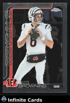2025 Topps Chrome JAKE BROWNING #63 Chrome Cincinnati Bengals