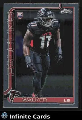 2025 Topps Chrome JALON WALKER #354 RC Atlanta Falcons RC
