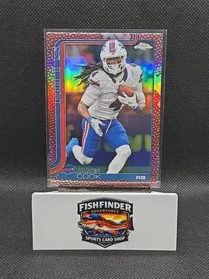 2025 Topps Chrome - James Cook #35 Leather Refractor