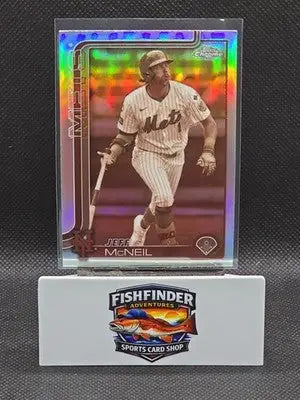 2025 Topps Chrome - Jeff McNeil #167 Sepia Refractor - Baseball Card Single