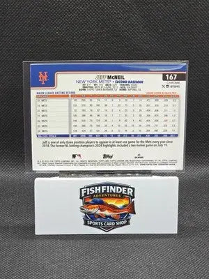 2025 Topps Chrome - Jeff McNeil #167 Sepia Refractor - Baseball Card Single