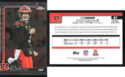 2025 Topps Chrome JOE BURROW #61 Cincinnati Bengals - Football Card Single