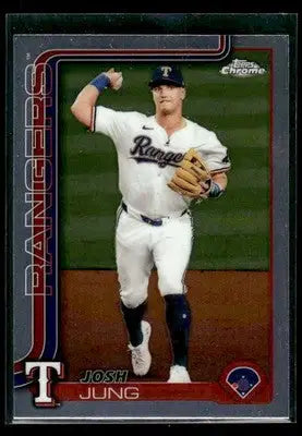 2025 Topps Chrome Josh Jung #220 Texas Rangers