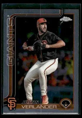 2025 Topps Chrome Justin Verlander #242 San Francisco Giants