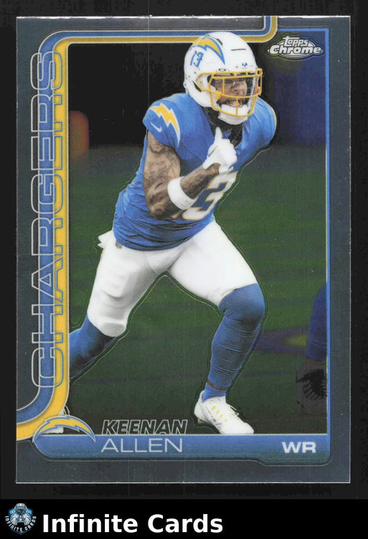 2025 Topps Chrome KEENAN ALLEN #155 Chrome Refractor Los Angeles Chargers - Football Card Single