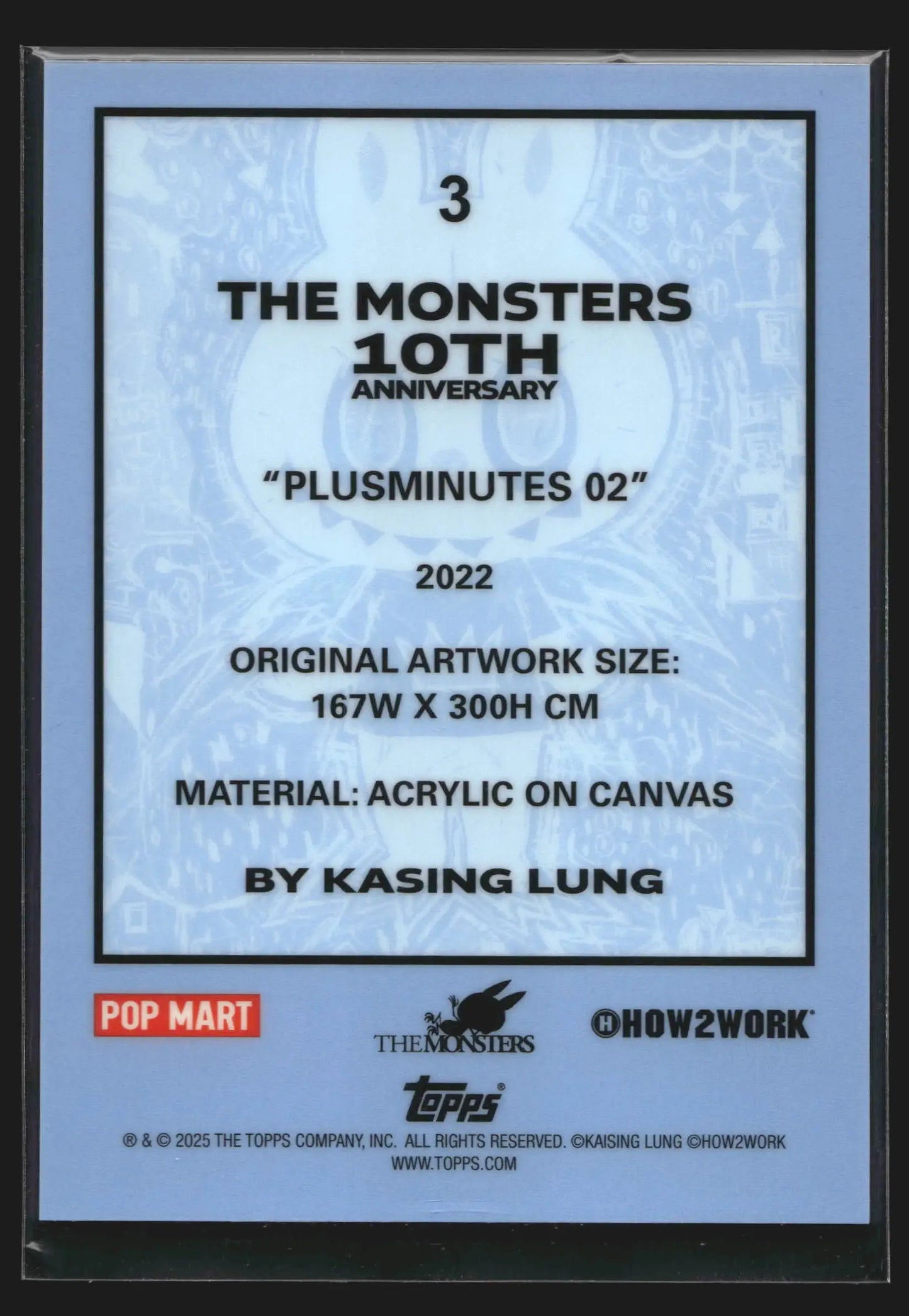 2025 Topps Chrome Labubu The Monsters 10th Anniversary #3 Plusminutes 02 - Other