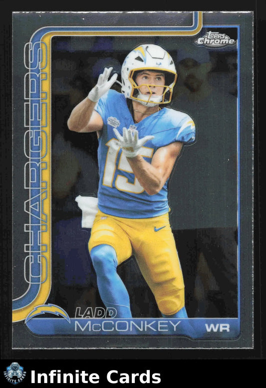 2025 Topps Chrome LADD MCCONKEY #156 Los Angeles Chargers - Football Card Single