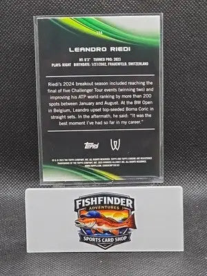 2025 Topps Chrome - Leandro Riedi #154 Aqua Refractor /199 - Other