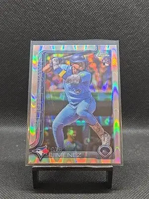 2025 Topps Chrome - Leo Jimenez #276 RayWave Refractor (RC) - Baseball Card Single