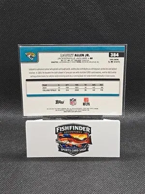 2025 Topps Chrome - LeQuint Allen Jr. - Geometric Refractor (RC) #384 - Football Card Single