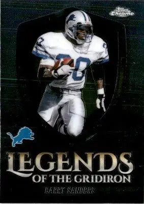 2025 Topps Chrome #LOG-11 Barry Sanders Legends of the Gridiron - Football Card Single