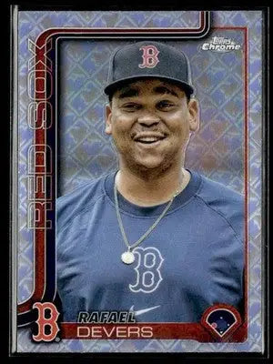 2025 Topps Chrome Logofractor Edition #127 Rafael Devers - Baseball Card Single