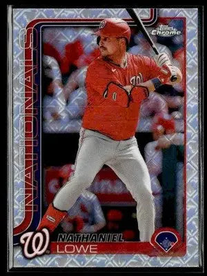 2025 Topps Chrome Logofractor Edition #49 Nathaniel Lowe - Baseball Card Single