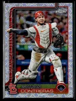 2025 Topps Chrome Logofractor Edition #82 Willson Contreras - Baseball Card Single