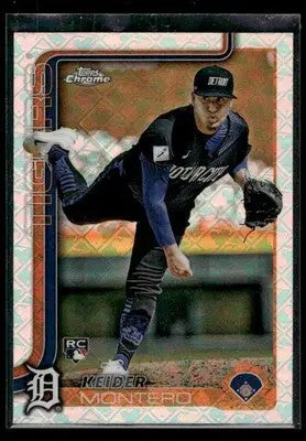2025 Topps Chrome Logofractor Edition Keider Montero #7 RC Detroit Tigers