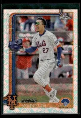 2025 Topps Chrome Logofractor Edition Mark Vientos #129 New York Mets