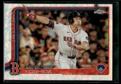 2025 Topps Chrome Logofractor Edition Masataka Yoshida #141 Boston Red Sox
