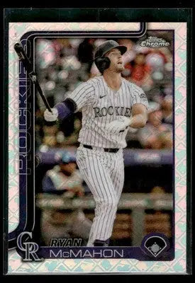 2025 Topps Chrome Logofractor Edition Ryan McMahon #66 Colorado Rockies