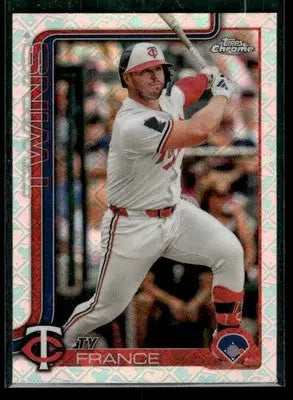 2025 Topps Chrome Logofractor Edition Ty France #228 Minnesota Twins