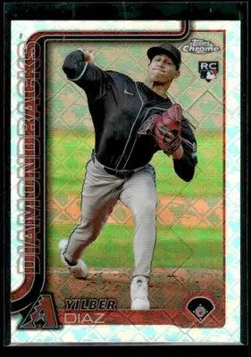 2025 Topps Chrome Logofractor Edition Yilber Diaz #8 RC Arizona Diamondbacks