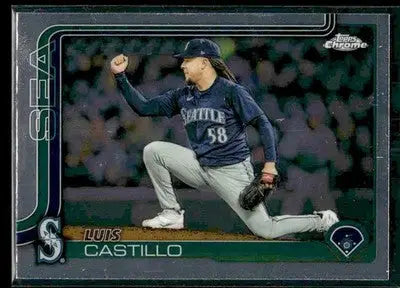 2025 Topps Chrome Luis Castillo #69 Seattle Mariners