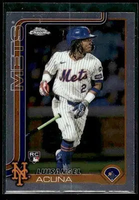 2025 Topps Chrome Luisangel Acuña #56 RC New York Mets