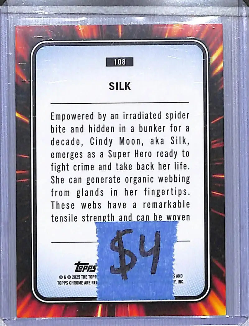 2025 Topps Chrome Marvel #108 Silk NM-MT