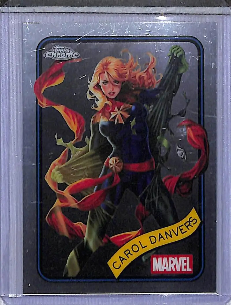 2025 Topps Chrome Marvel #172 Carol Danvers NM-MT - Marvel Card Single