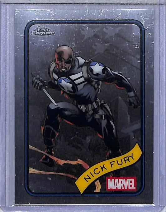 2025 Topps Chrome Marvel #193 Nick Fury NM-MT - Marvel Card Single