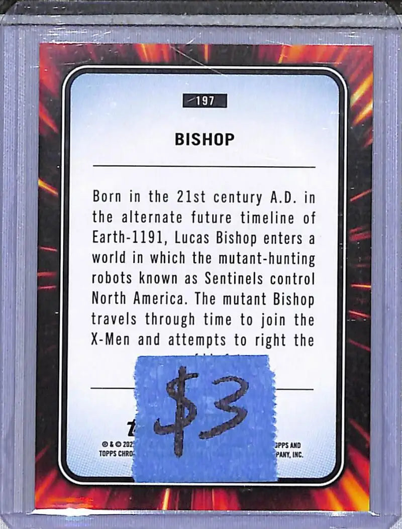 2025 Topps Chrome Marvel #197 Bishop NM-MT - Marvel Card Single