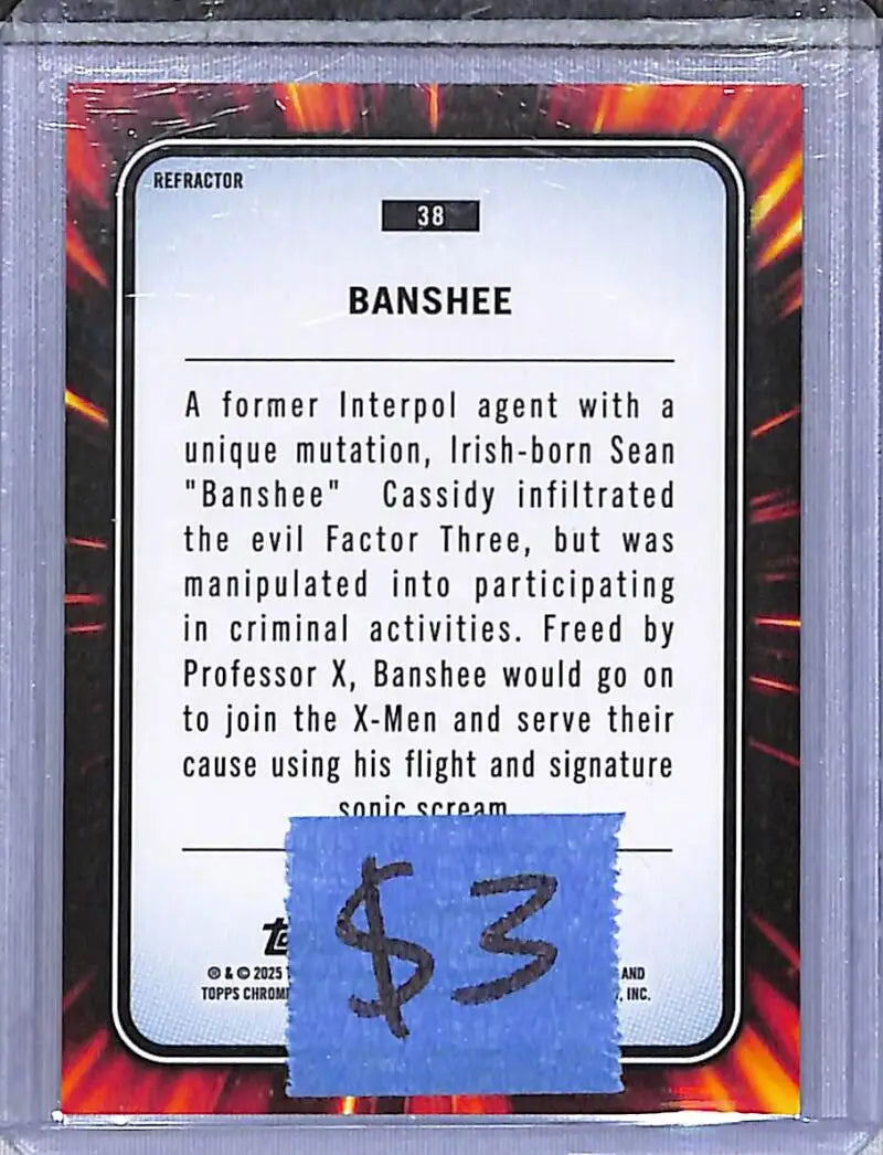 2025 Topps Chrome Marvel #38 Banshee NM-MT - Other