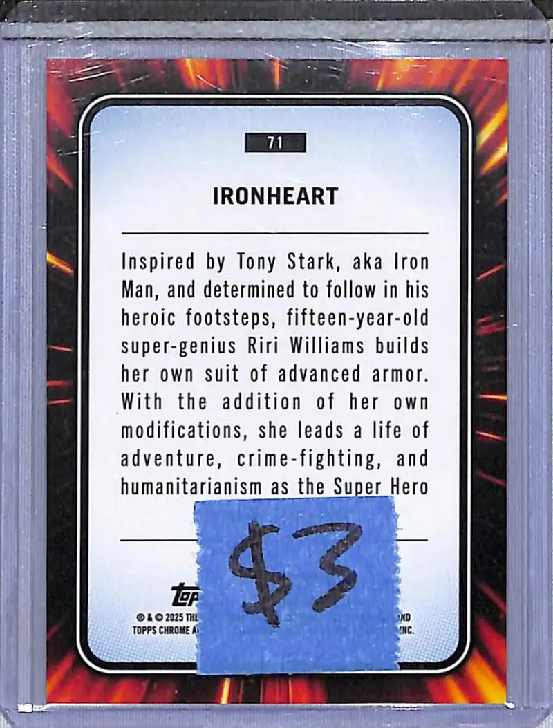 2025 Topps Chrome Marvel #71 Ironheart NM-MT