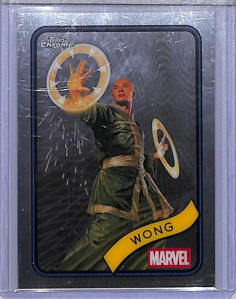 2025 Topps Chrome Marvel #86 Wong NM-MT - Marvel Card Single