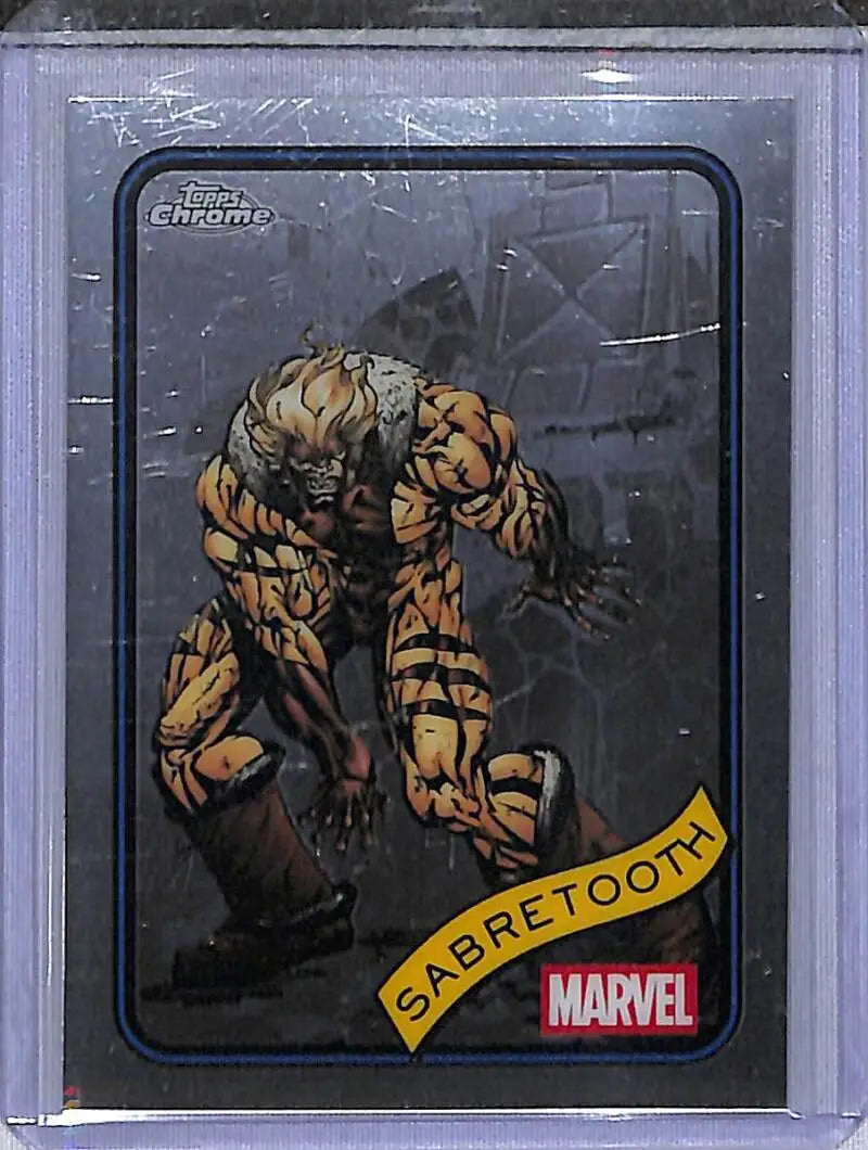 2025 Topps Chrome Marvel #92 Sabertooth NM-MT - Marvel Card Single