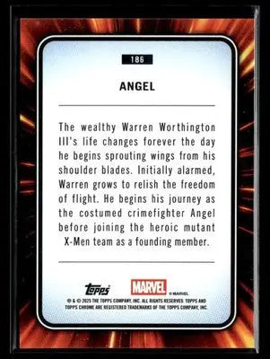 2025 Topps Chrome Marvel Angel #186 - Marvel Card Single