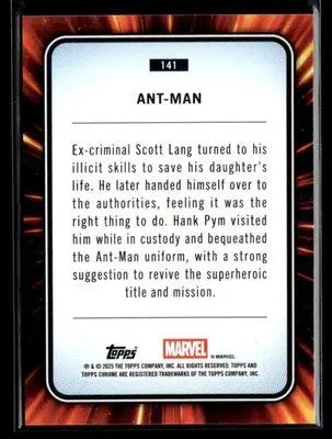 2025 Topps Chrome Marvel Ant-Man #141 - Marvel Card Single