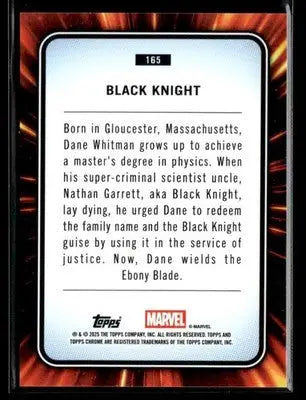 2025 Topps Chrome Marvel Black Knight #165 - Other