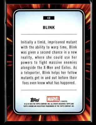 2025 Topps Chrome Marvel Blink #48 - Marvel Card Single
