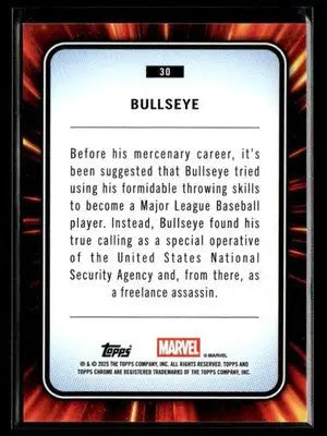 2025 Topps Chrome Marvel Bullseye #30 - Marvel Card Single