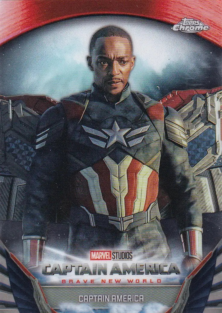 2025 Topps Chrome Marvel Captian America Brave New World #BNW-10 Captain America