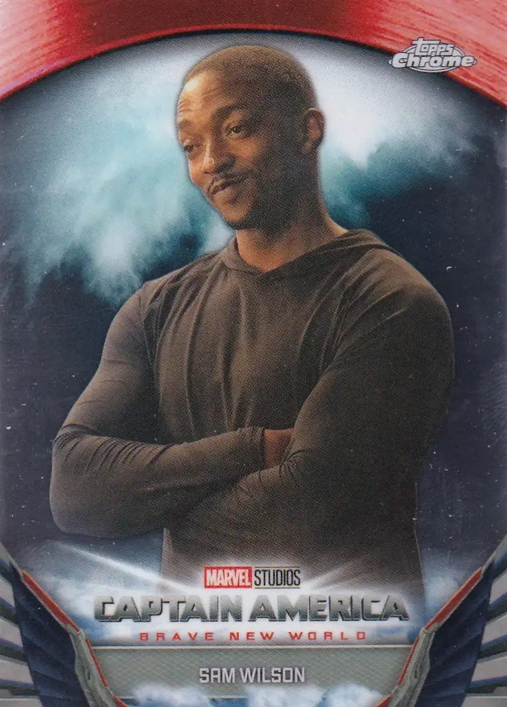 2025 Topps Chrome Marvel Captian America Brave New World #BNW-3 Sam Wilson - Marvel Card Single