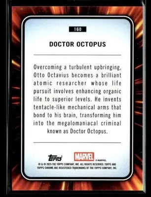 2025 Topps Chrome Marvel Doctor Octopus #160 - Marvel Card Single