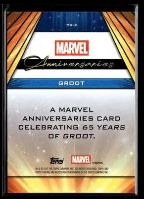 2025 Topps Chrome Marvel Groot #MA-2 Marvel Anniversaries - Marvel Card Single